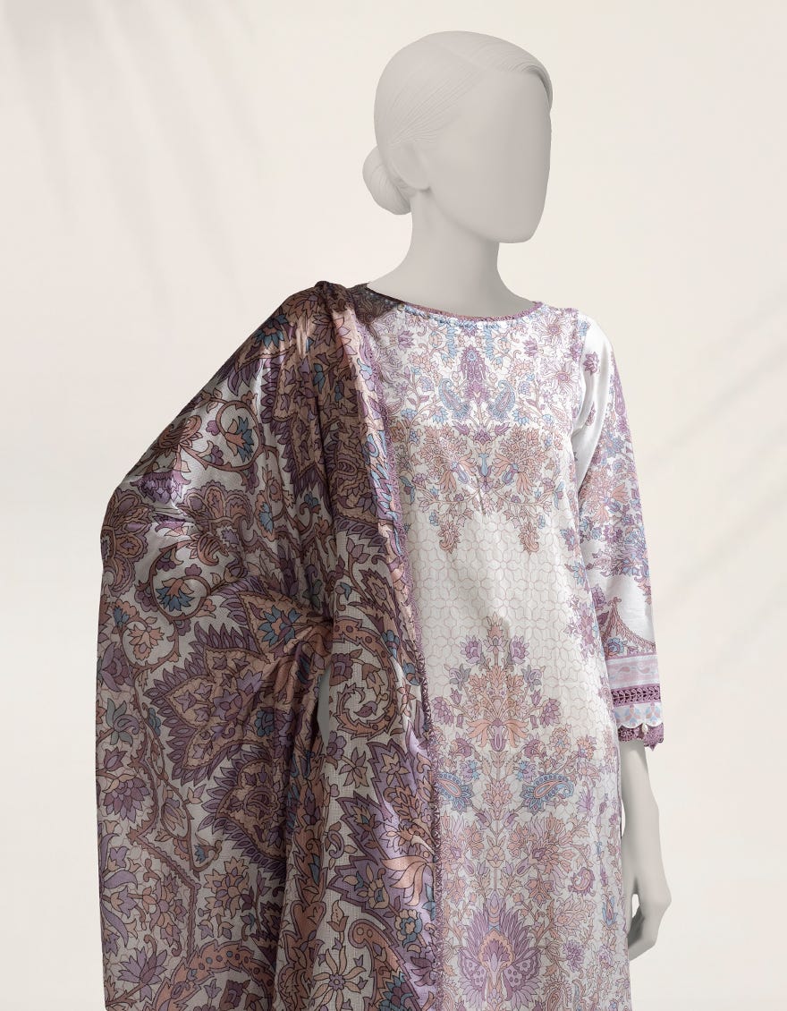 MULTICOLOR DIGITAL PRINTED LIMINAL UNSTITCHED 2PC