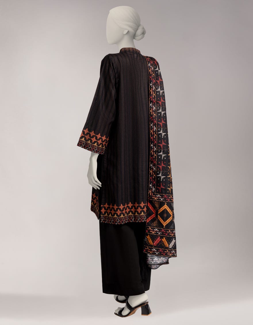 MULTICOLOR KHADDAR DIGITAL PRINTED UNSTITCHED 2PC