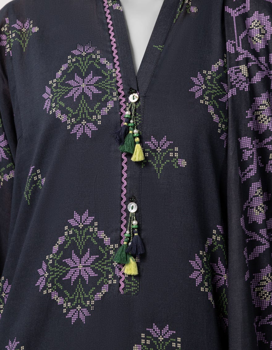 MULTICOLOR LAWN PRINTED UNSTITCHED 2PC