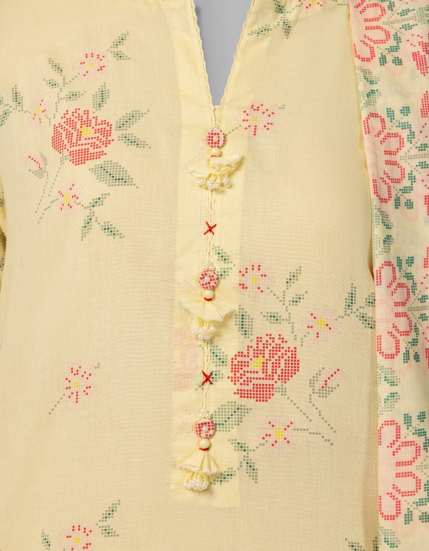 MULTICOLOR LAWN PRINTED UNSTITCHED 2PC