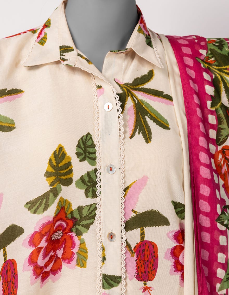 MULTICOLOR LAWN PRINTED UNSTITCHED 2PC