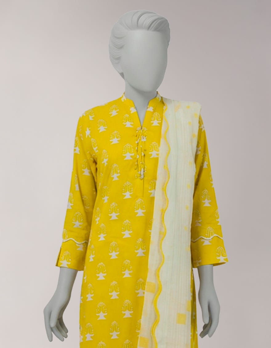 MULTICOLOR LAWN PRINTED UNSTITCHED 2PC