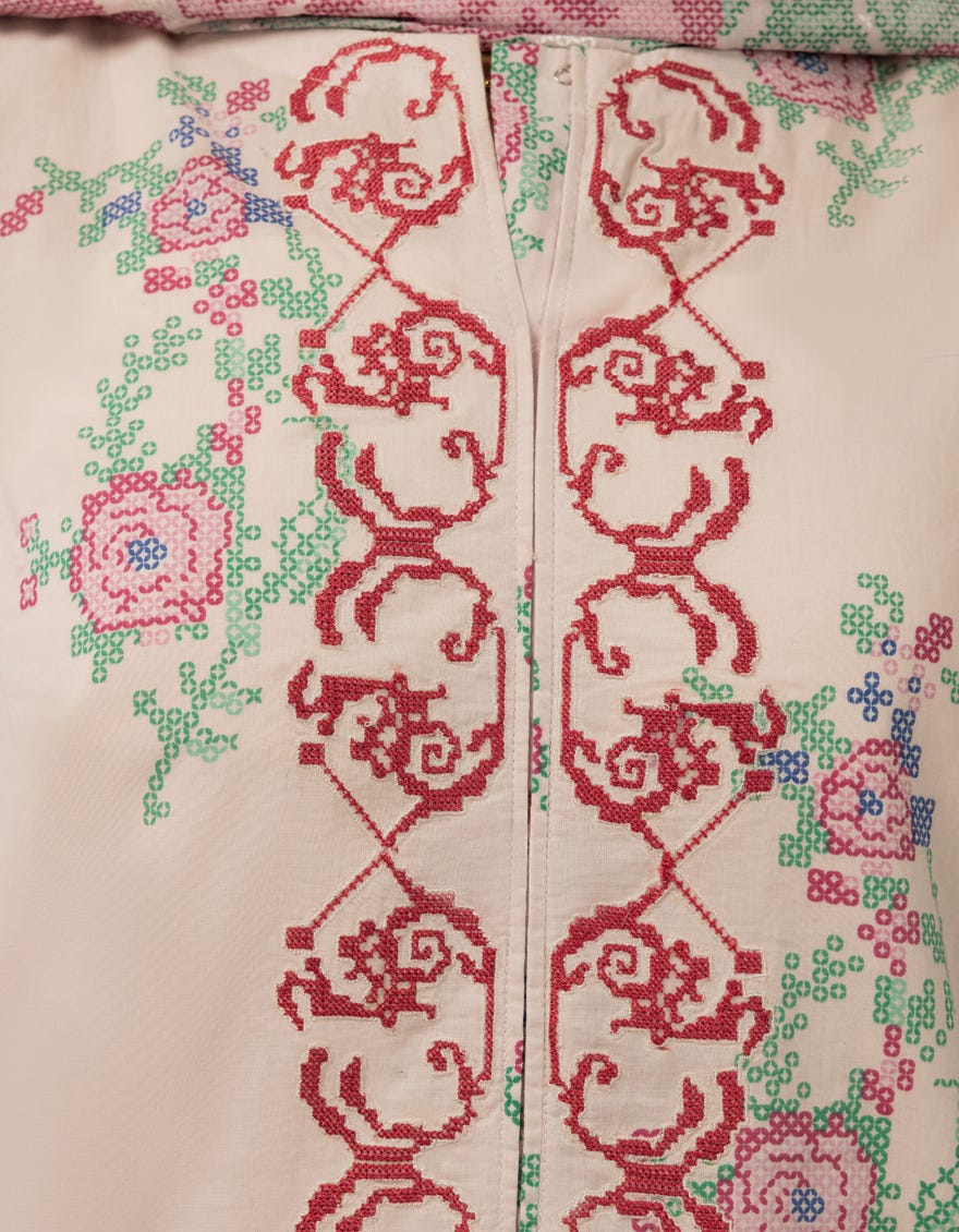 PINK LAWN EMBROIDERED STITCHED 2PC