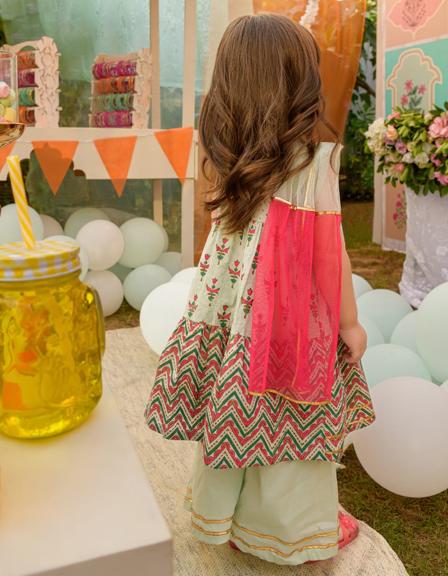 AQUA LAWN INFANT GIRL | JIK-S-JGIN-23-044