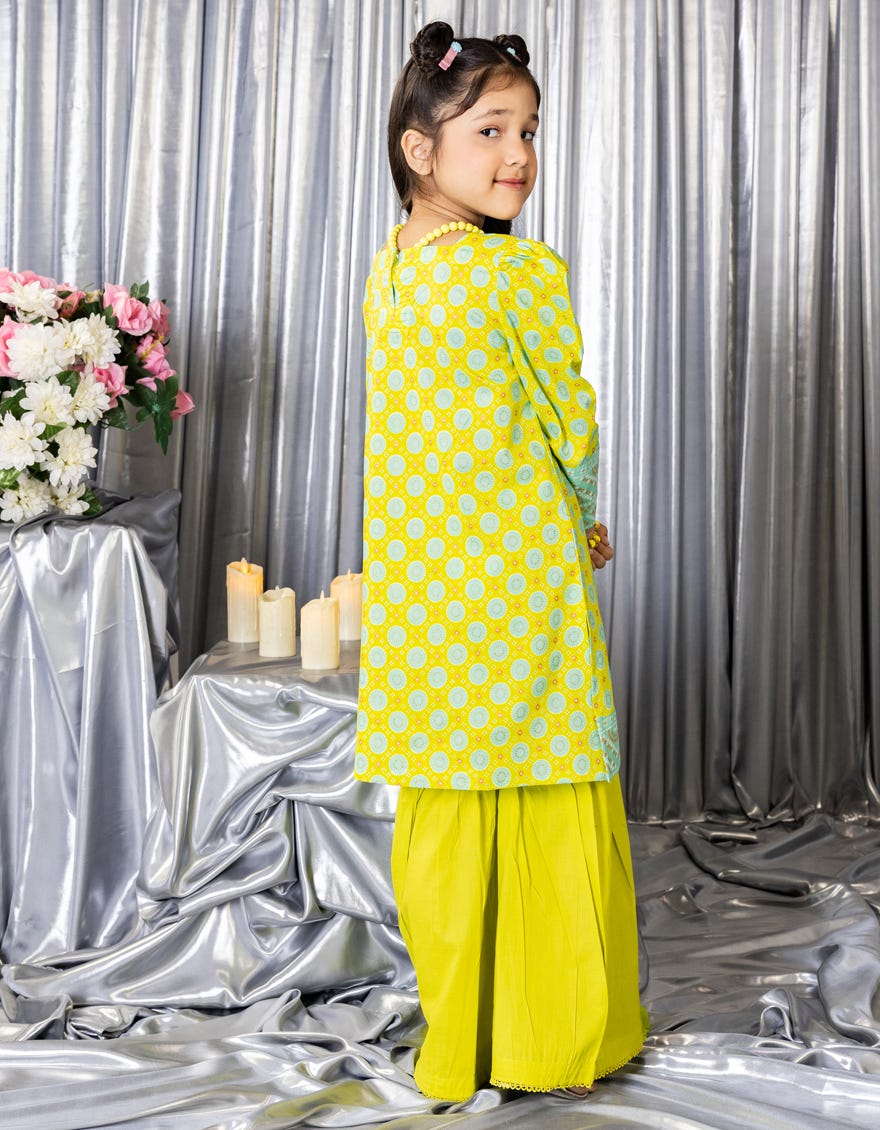 GREEN LAWN PRINTED 3PC STITCHED