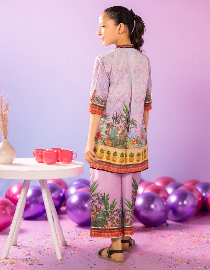 LILAC LAWN DIGITAL PRINTED 2PC STITCHED