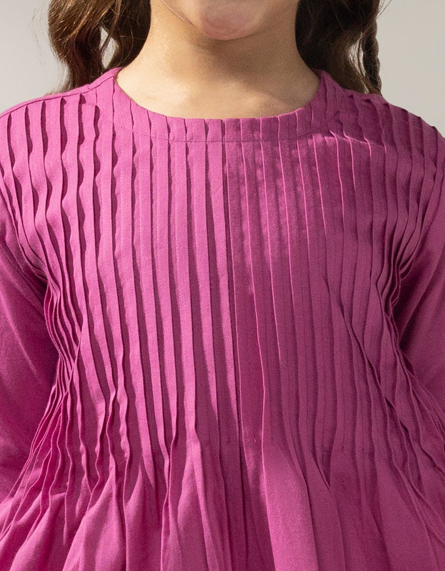 PURPLE CAMBRIC DYED 2PC STITCHED