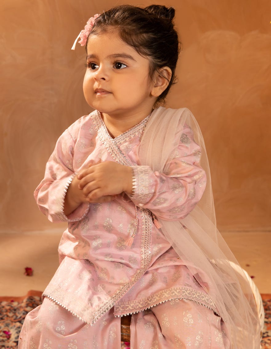 PINK COTTON SILK EMBROIDERED 3PC STITCHED