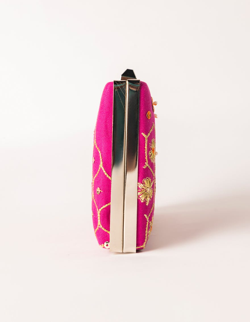 PINK TWILL HANDBAG