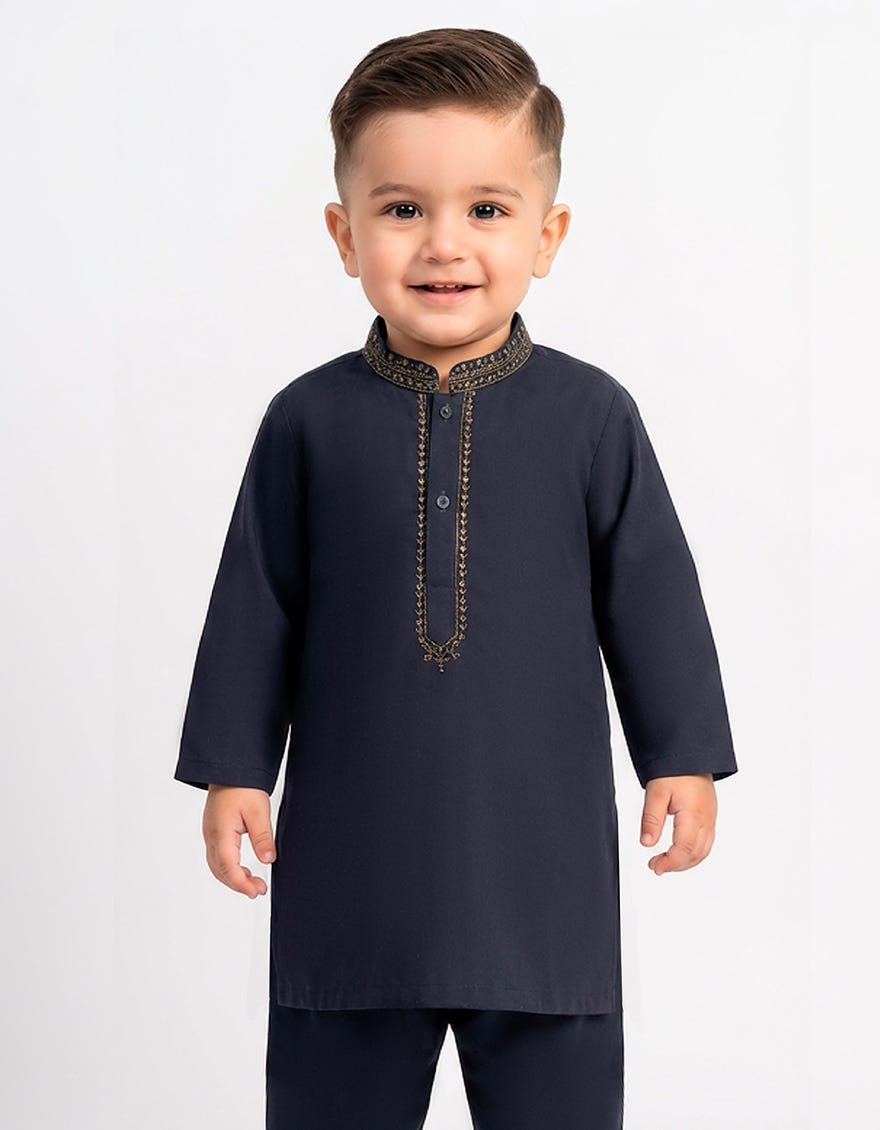 NAVY BLUE FORMAL KAMEEZ SHALWAR