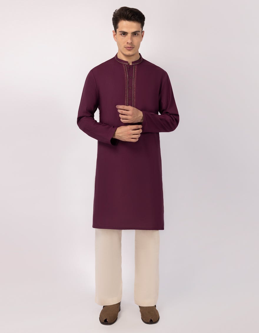 MAROON FORMAL KURTA