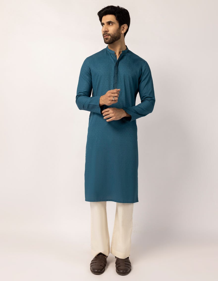 ZINC BLUE FORMAL KURTA