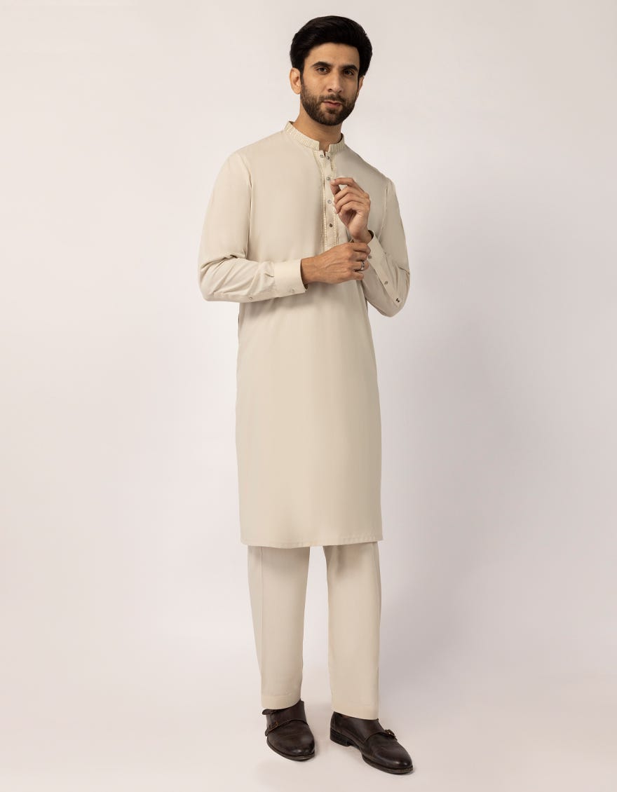 FAWN KURTA TROUSERS