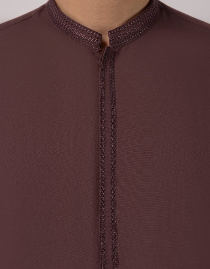 LIVER BROWN SEMI-FORMAL KURTA TROUSERS