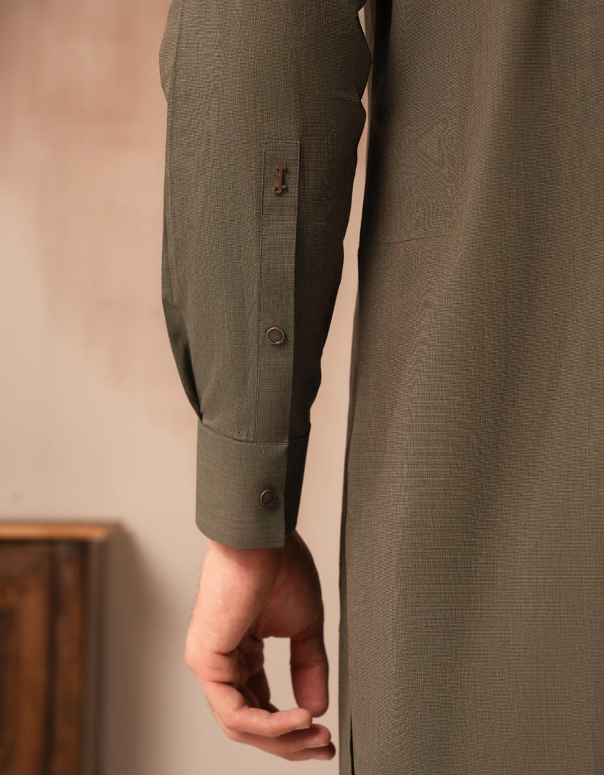 GREEN COTTON CASUAL KAMEEZ SHALWAR