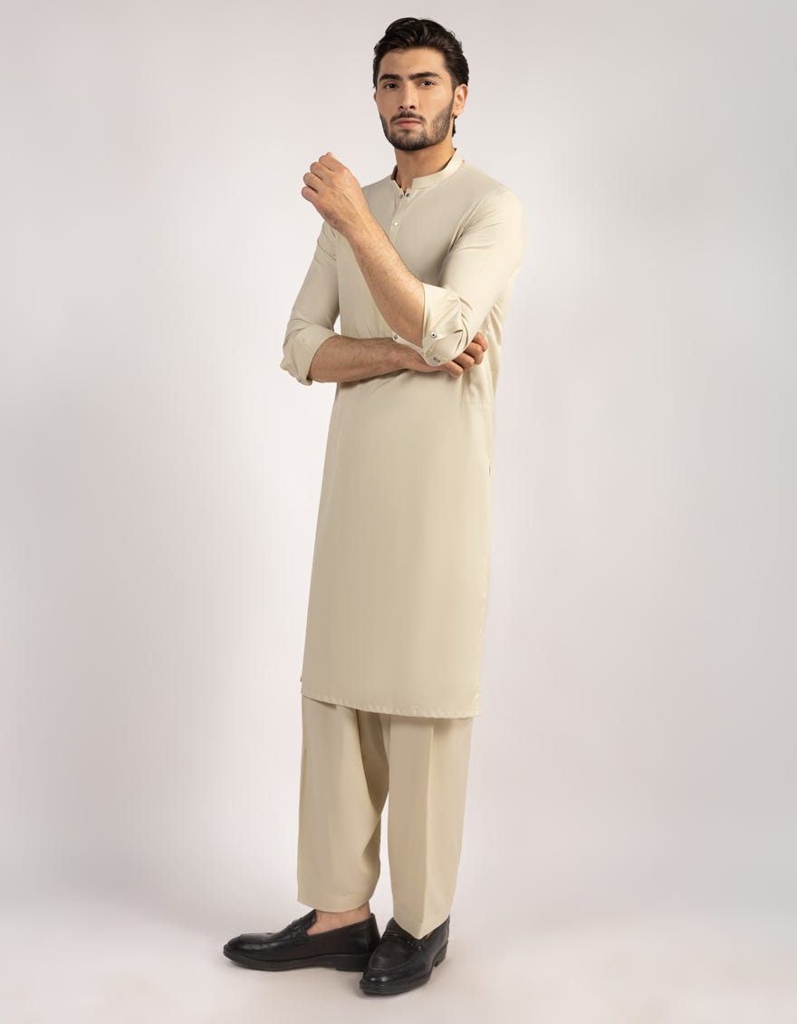 FAWN BLENDED CASUAL KAMEEZ SHALWAR