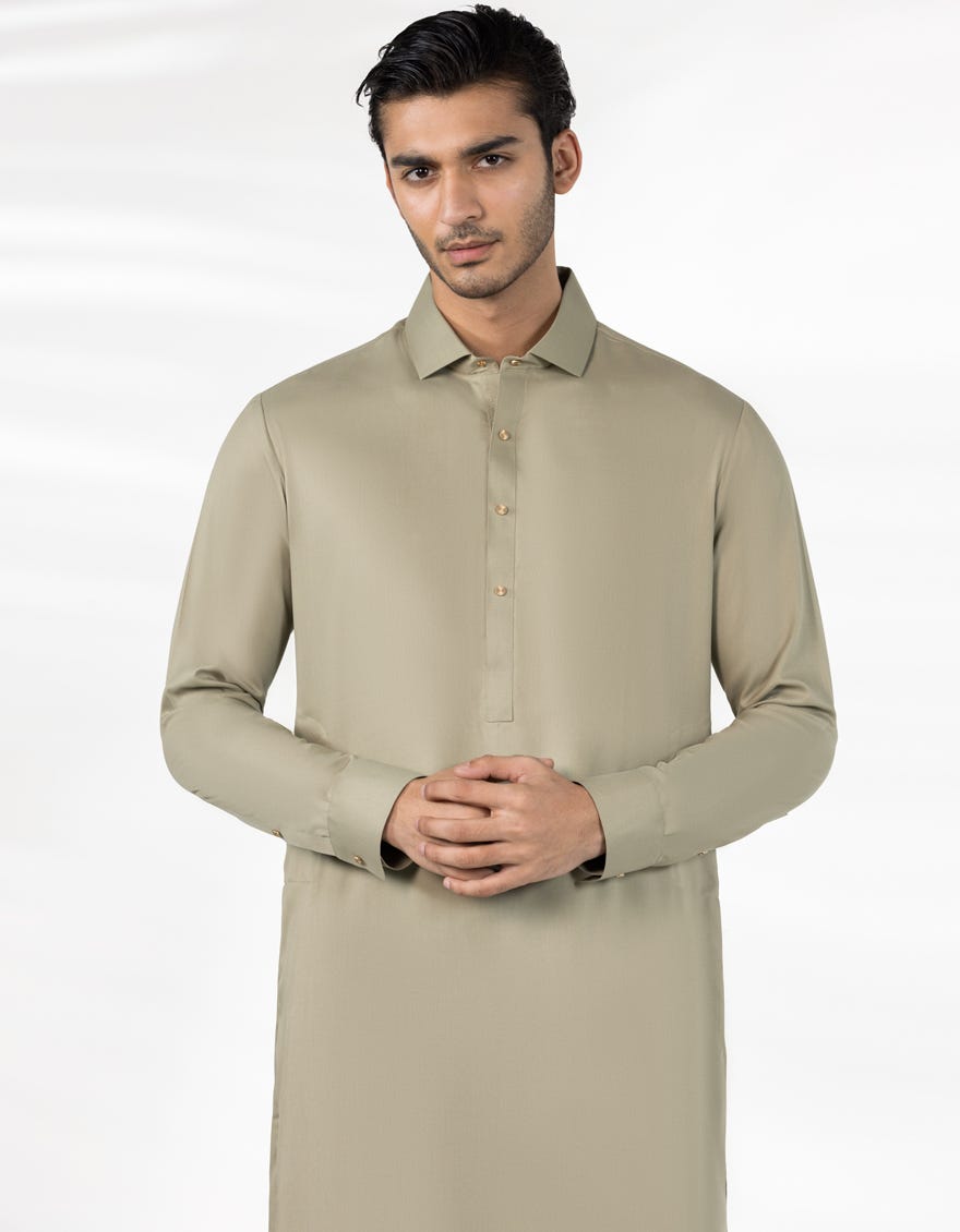 PISTA GREEN BLENDED CASUAL KAMEEZ SHALWAR J. PISTA GREEN BLENDED CASUAL KAMEEZ SHALWAR J.