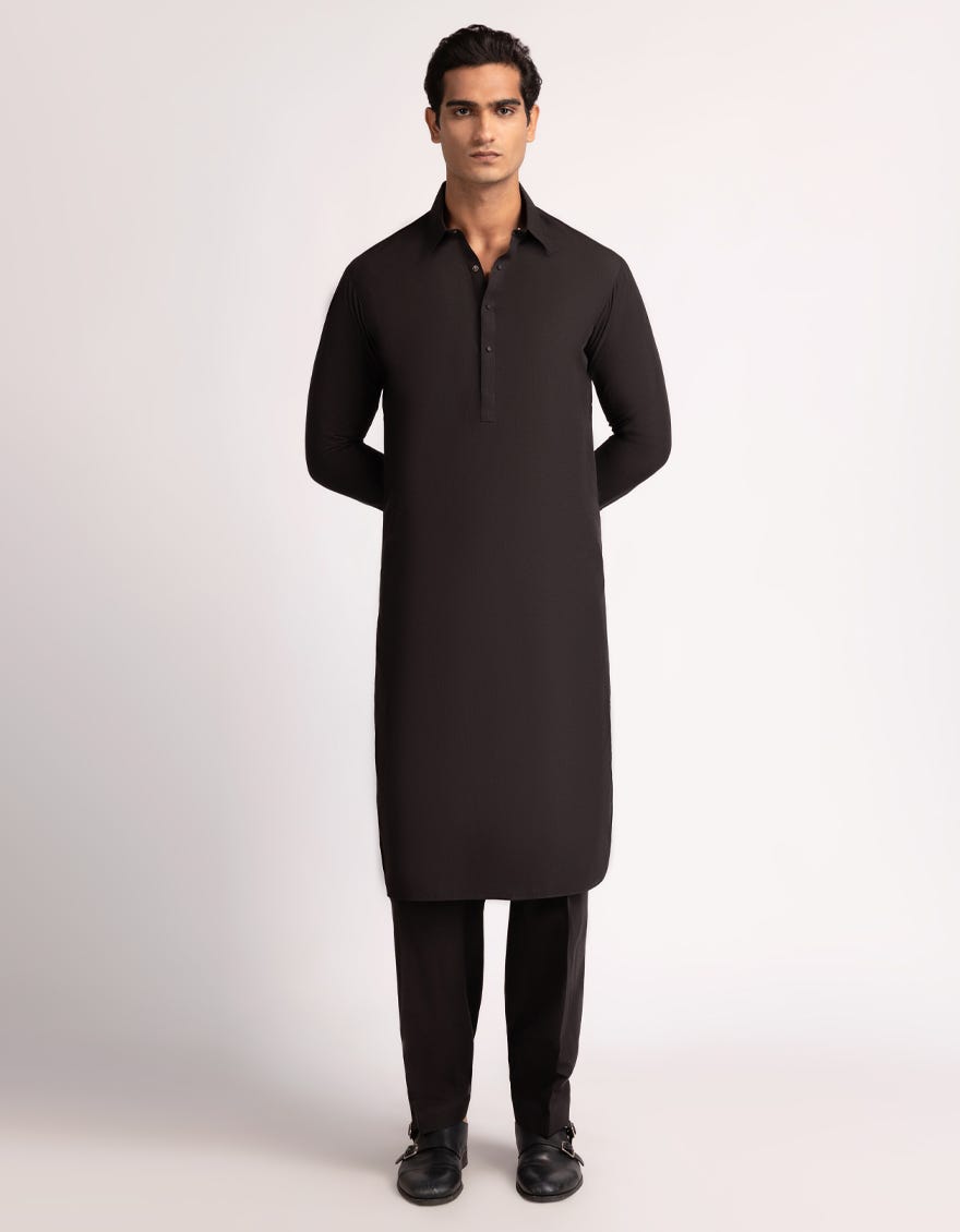BLACK CASUAL KAMEEZ SHALWAR