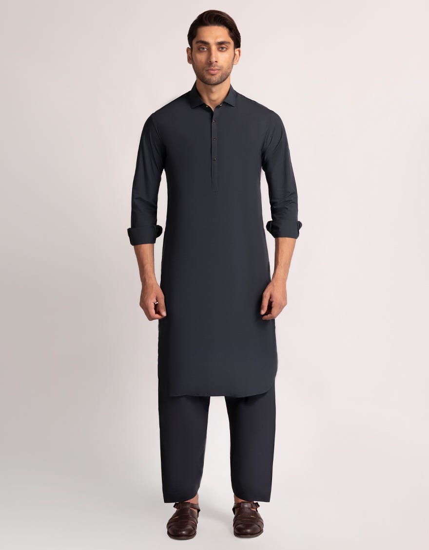 CHARCOAL CASUAL KAMEEZ SHALWAR