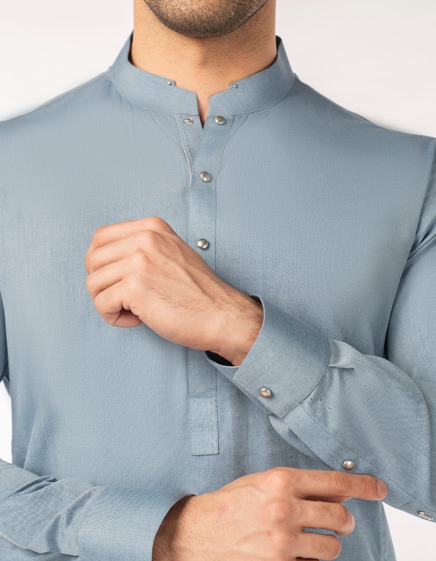 SKY BLUE CASUAL KAMEEZ SHALWAR