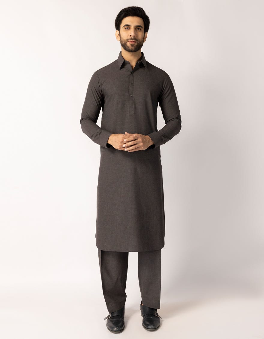 CHARCOAL CASUAL KAMEEZ SHALWAR