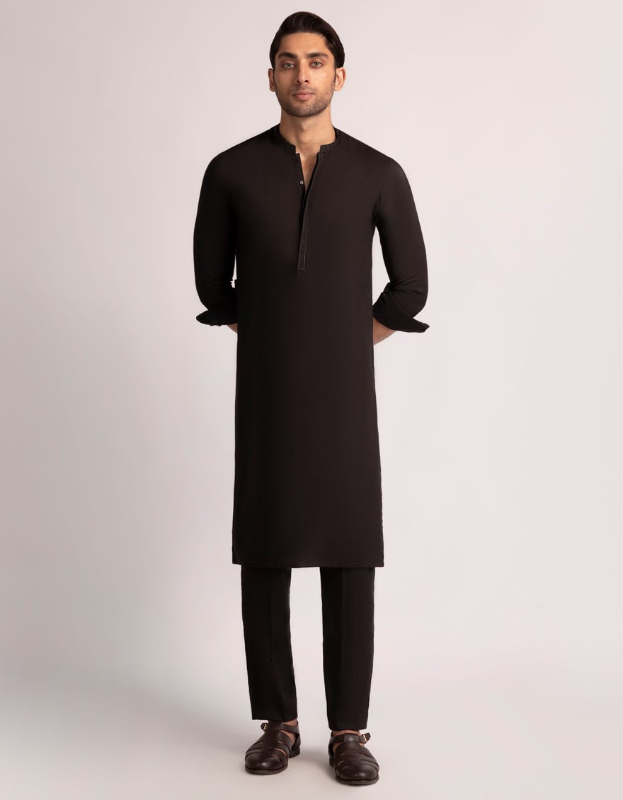 DARK BROWN KURTA TROUSERS