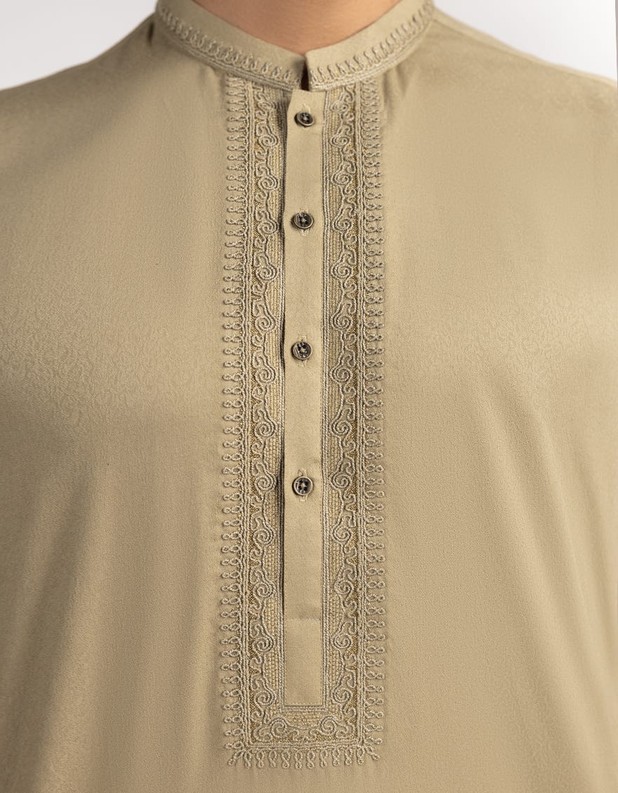 LIGHT OLIVE FORMAL KURTA