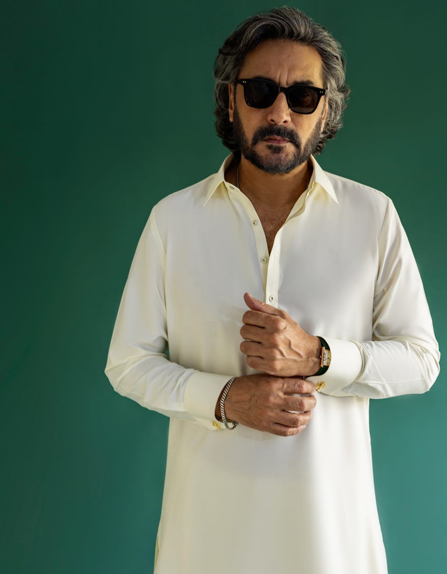 Cream Boski Unstitched Fabric
