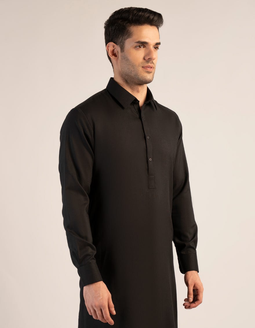 Black Unstitched Fabric