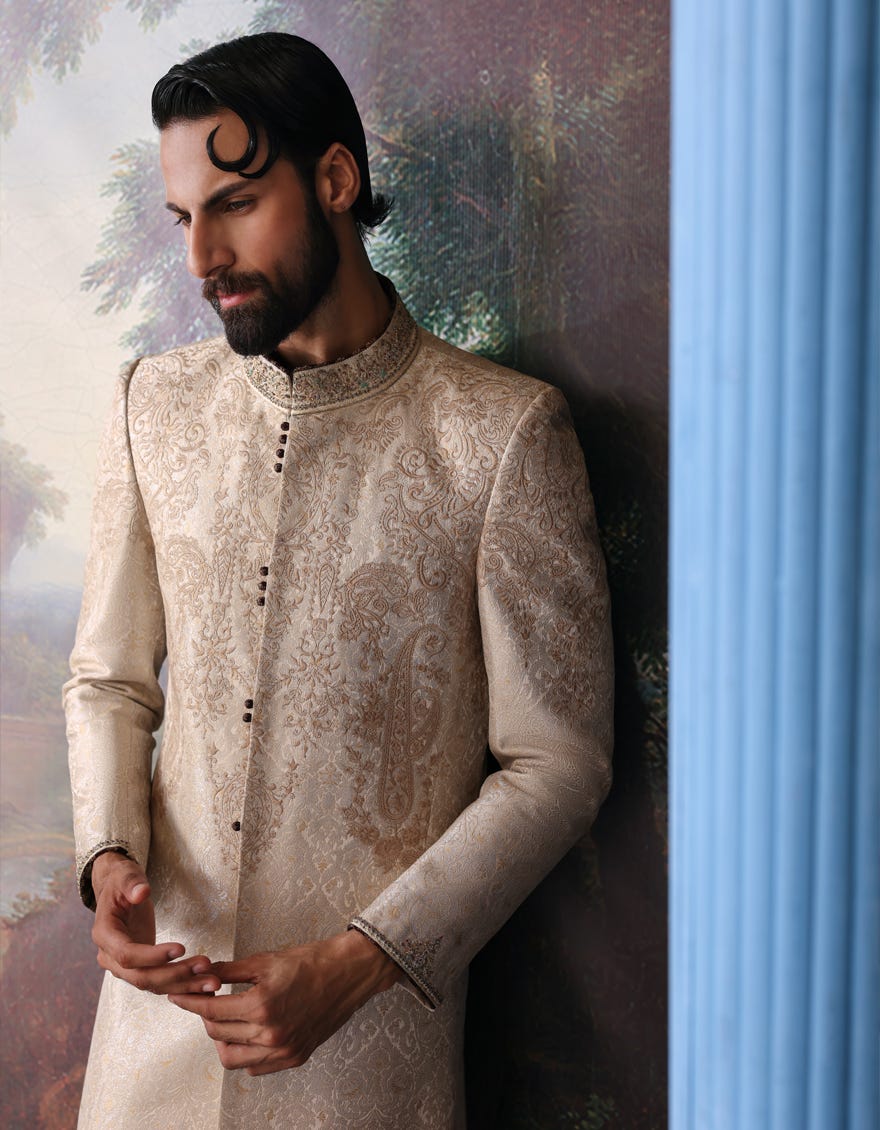 DULL GOLD SHERWANI