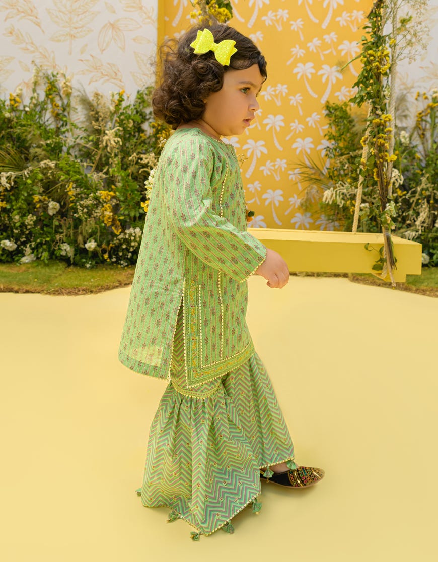 GREEN LAWN KAMEEZ SHALWAR | JIK-S-JK2-23-5634