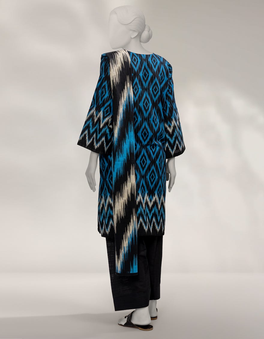 MULTICOLOR KHADDAR PRINTED UNSTITCHED 3PC