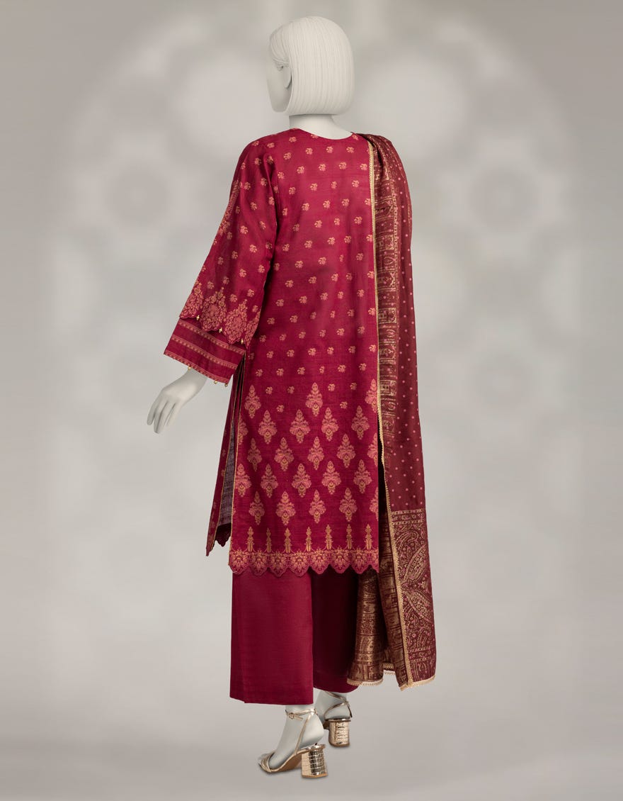 MULTICOLOR KHADDAR PASTE PRINTED UNSTITCHED 3PC