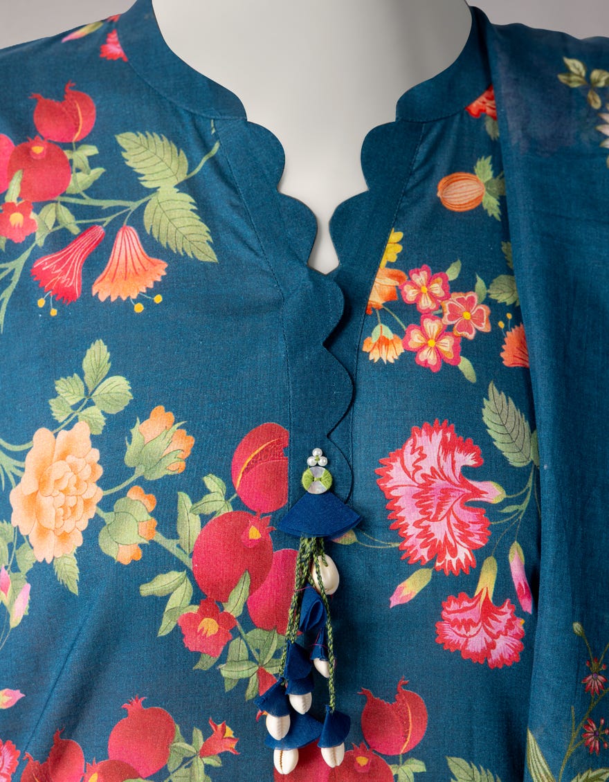 MULTICOLOR LAWN PRINTED UNSTITCHED 3PC