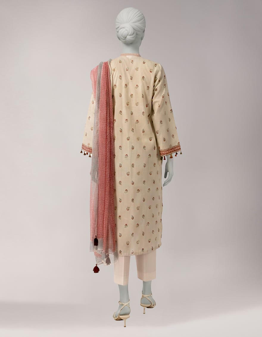 MULTICOLOR LAWN PRINTED UNSTITCHED 3PC