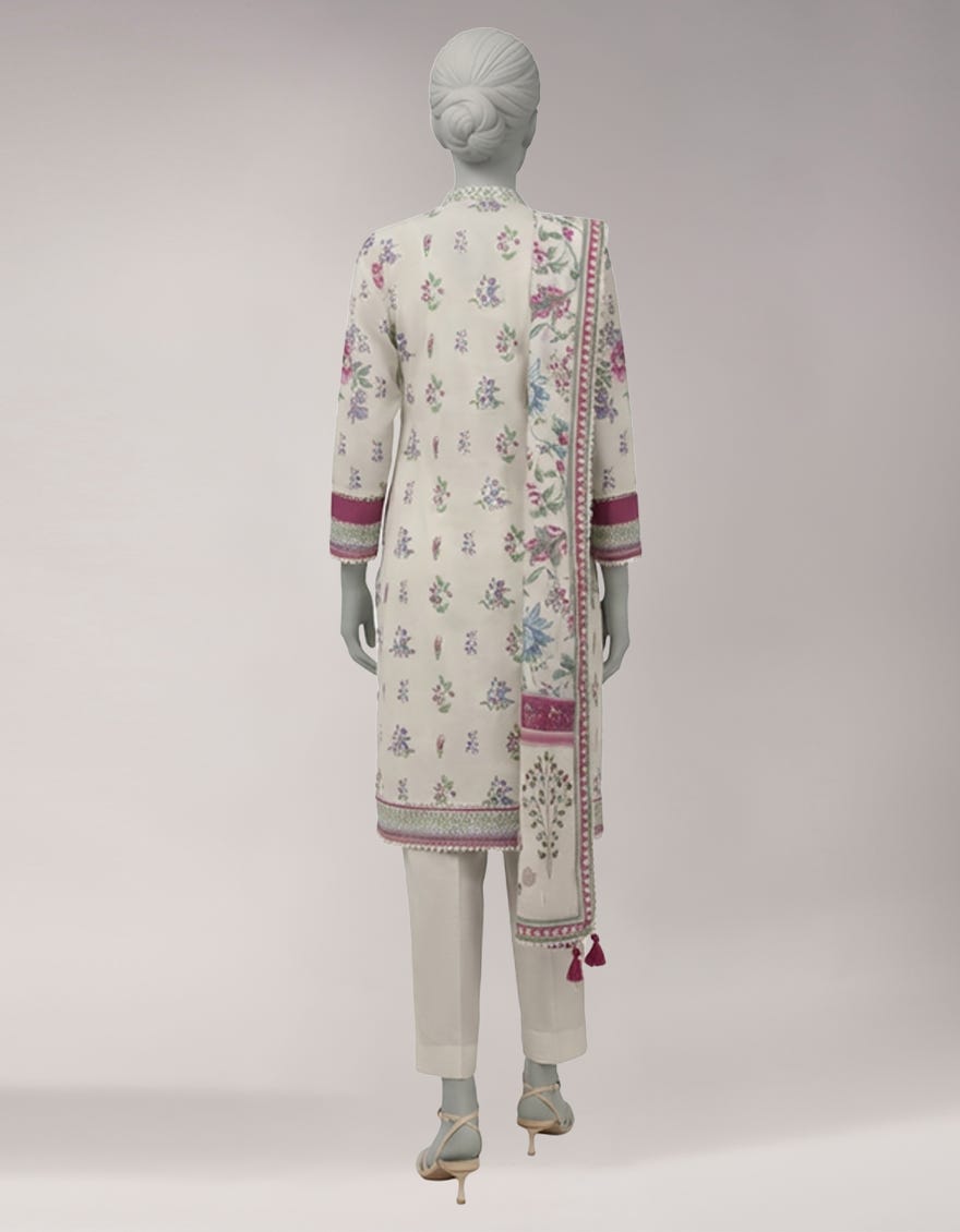 MULTICOLOR LAWN DIGITAL PRINTED UNSTITCHED 3PC