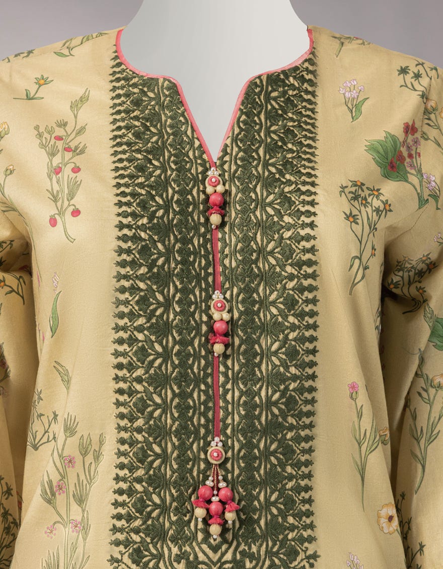 MULTICOLOR LAWN EMBROIDERED UNSTITCHED 3PC