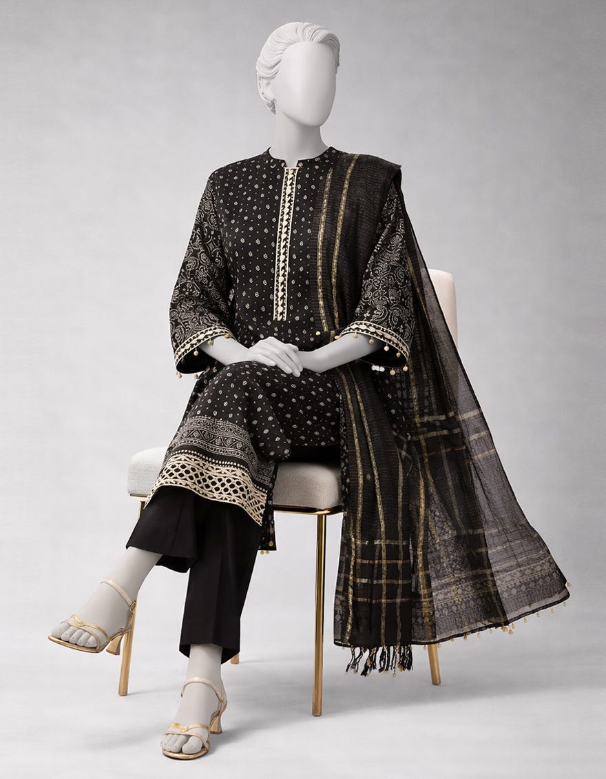 MULTICOLOR LAWN EMBROIDERED UNSTITCHED 3PC