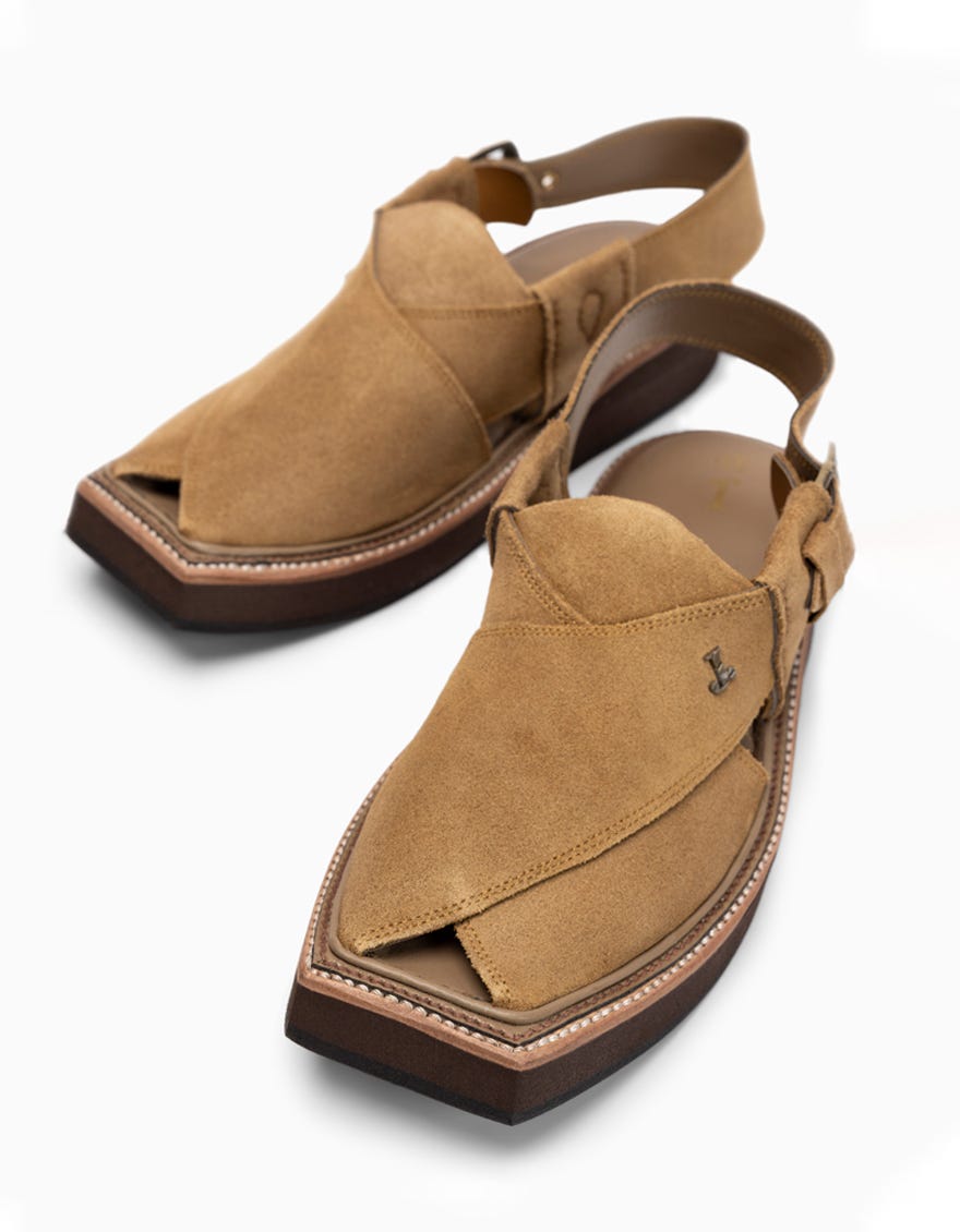 LIGHT GREEN PESHAWARI SANDALS