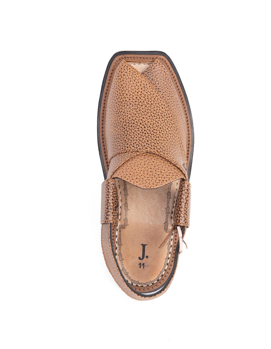 MUSTARD TRENDY PESHAWARI SANDALS