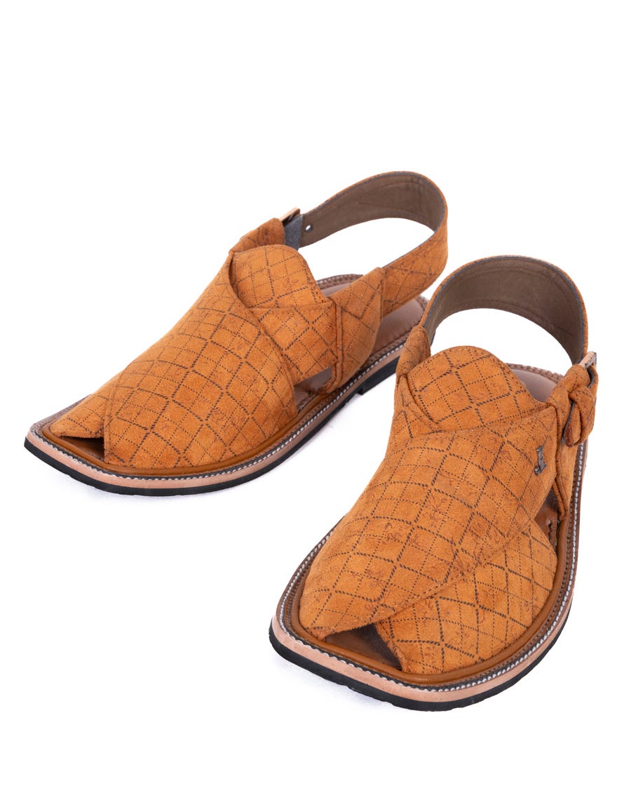 RUST TRENDY PESHAWARI SANDALS