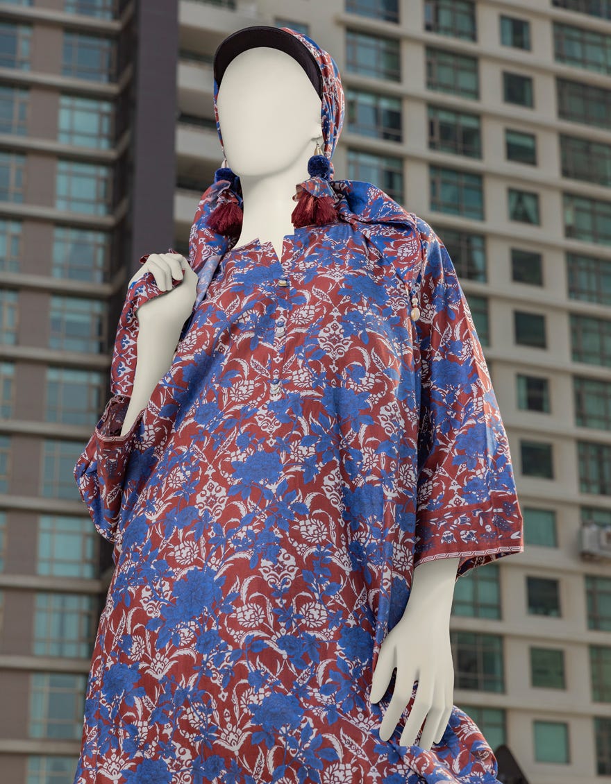 BLUE LAWN KURTI | JJLK-S-JSS-24-377