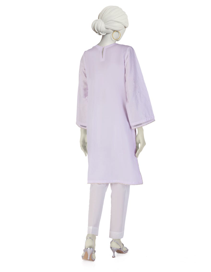 LILAC LAWN EMBROIDERED KURTA