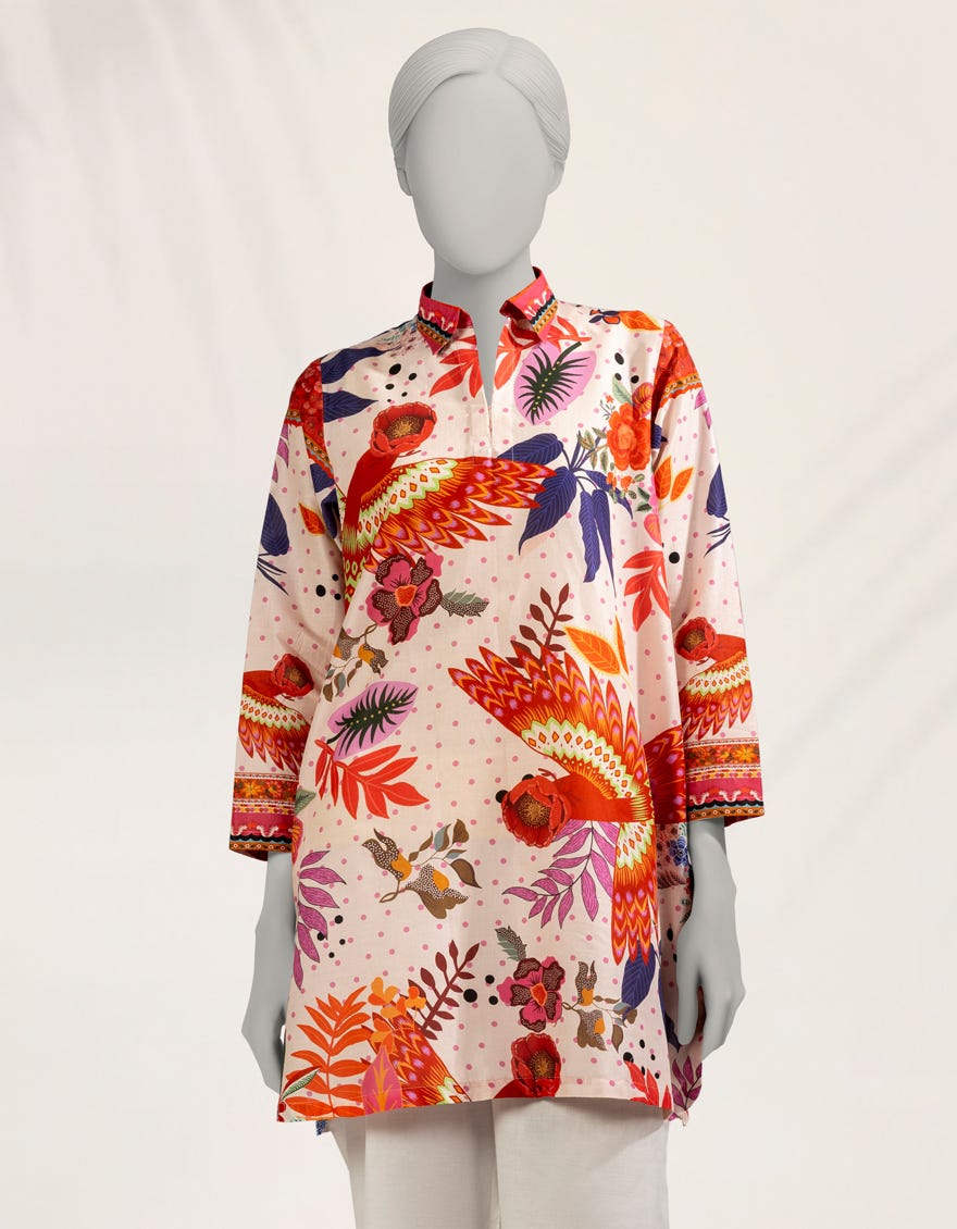 MULTICOLOR LAWN DIGITAL PRINTED KURTA