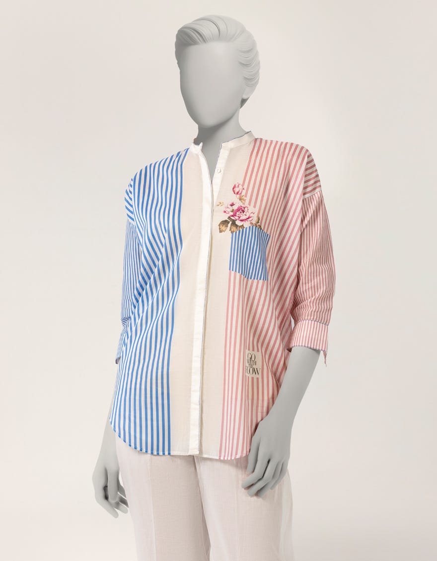 OFF WHITE LAWN DIGITAL PRINTED KURTA