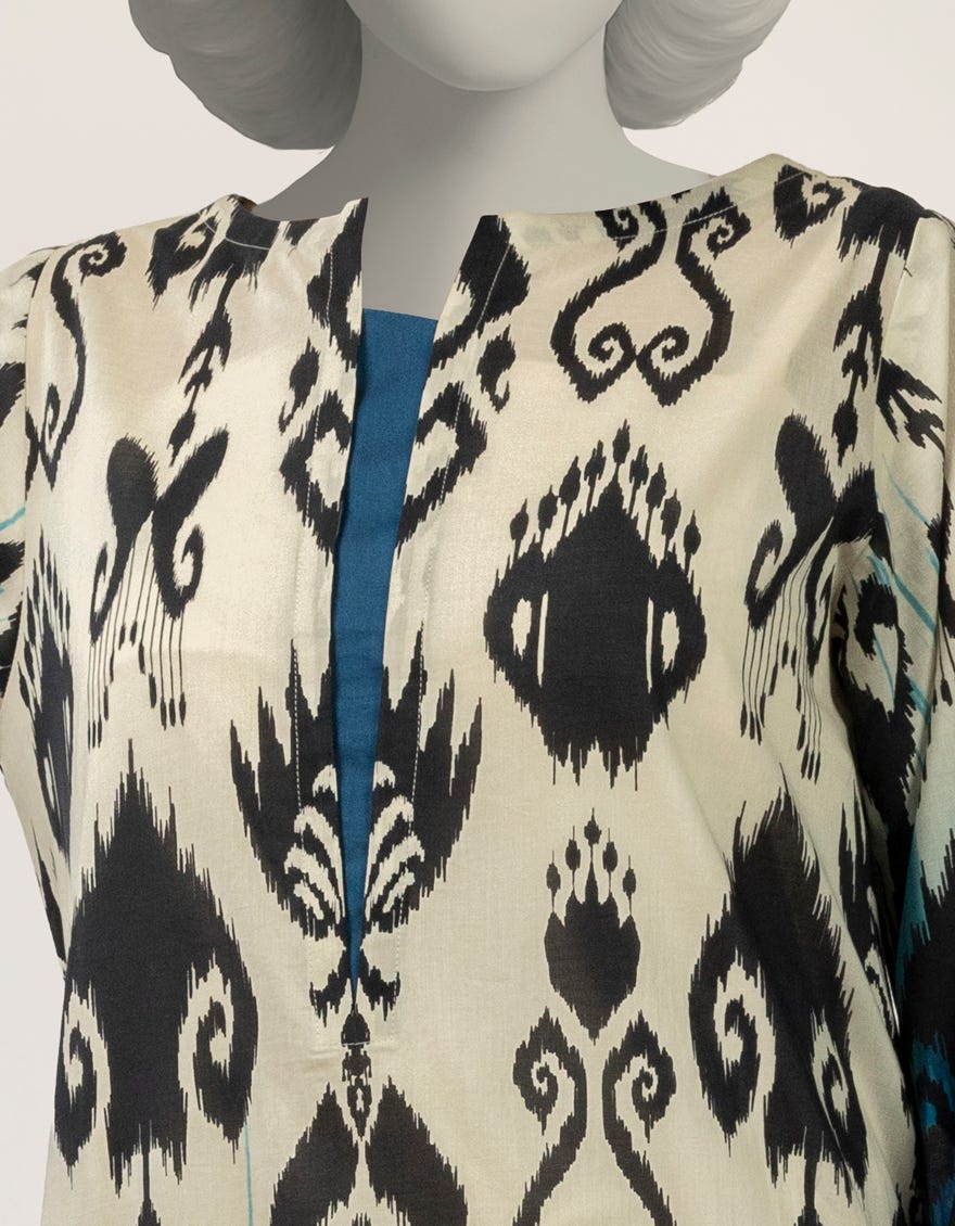 MULTICOLOR LAWN DIGITAL PRINTED KURTA