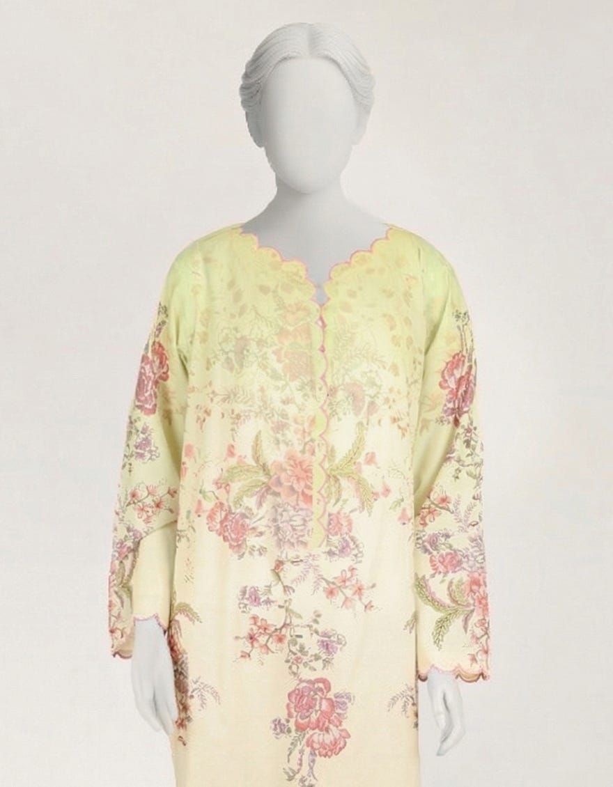 GREEN LAWN DIGITAL PRINTED KURTA