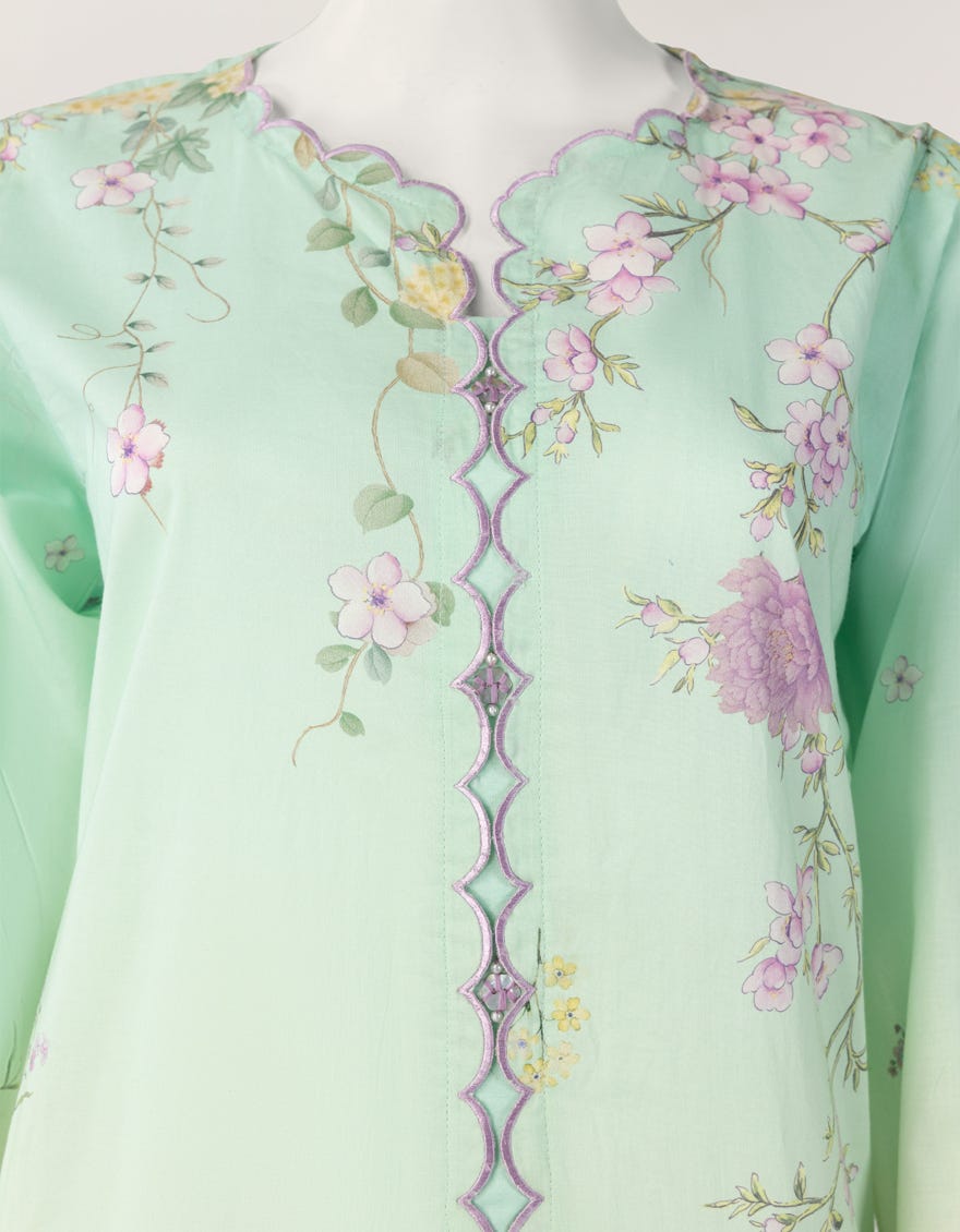 GREEN LAWN DIGITAL PRINTED KURTA