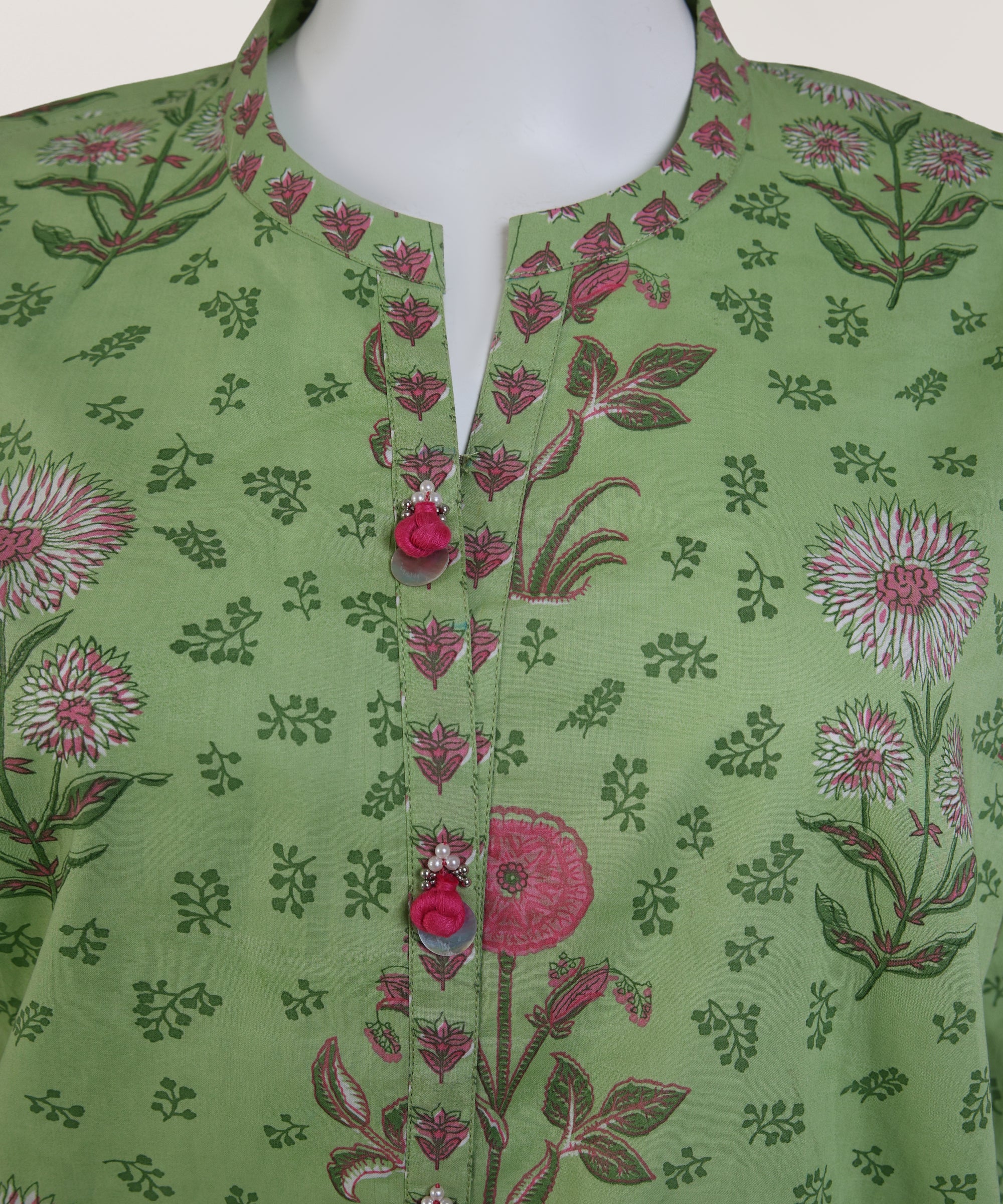 Green Lawn Printed Kurta