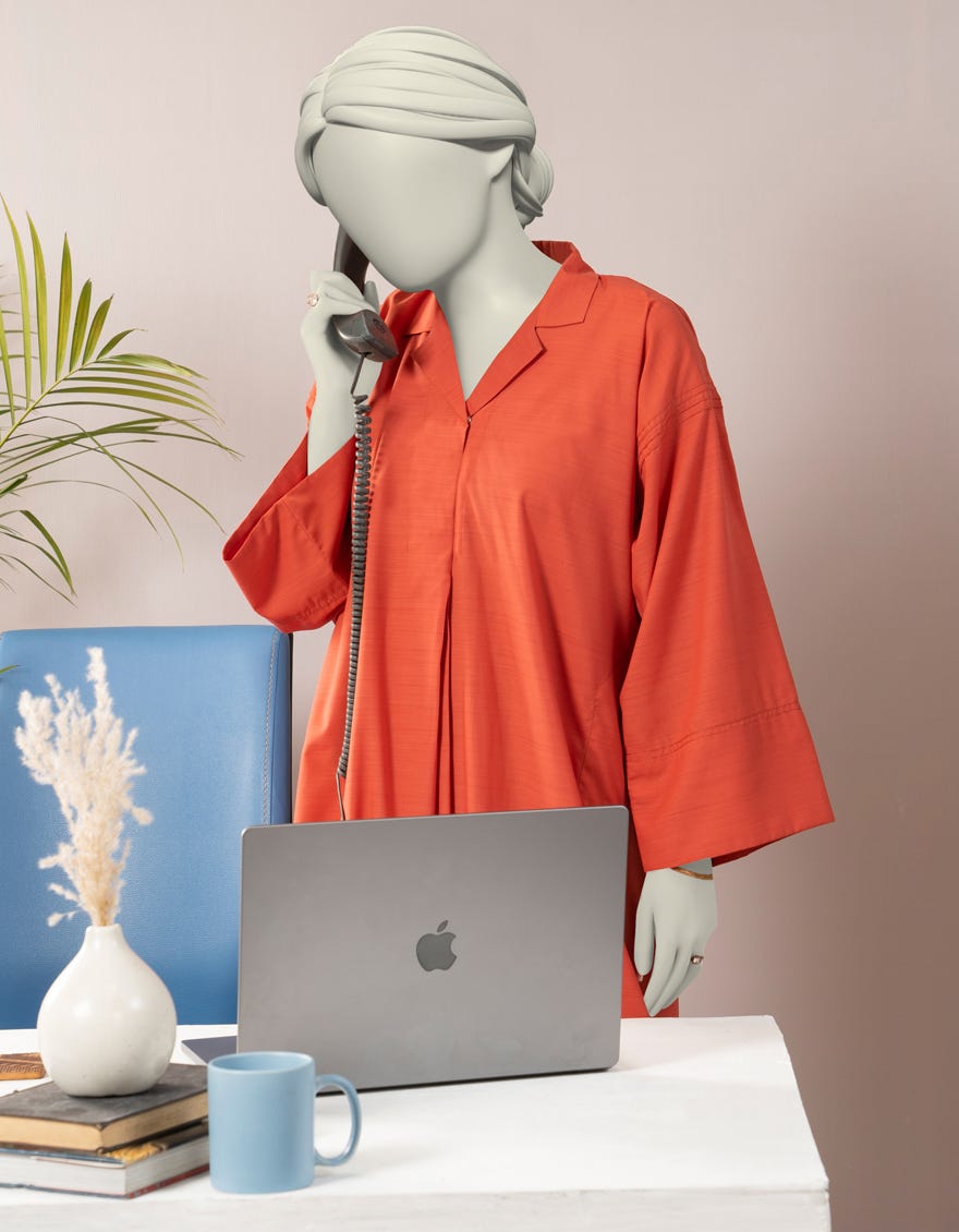 ORANGE SLUB DYED CO-ORD SET